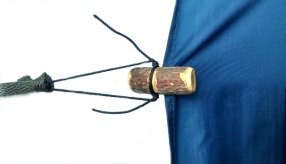 wood tarp clip fastener for shelters tents